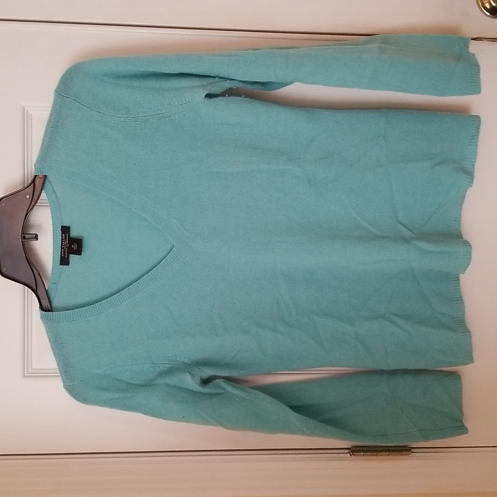 NWOT Ann Taylor Petite Ladies Cashmere Vneck Sweater